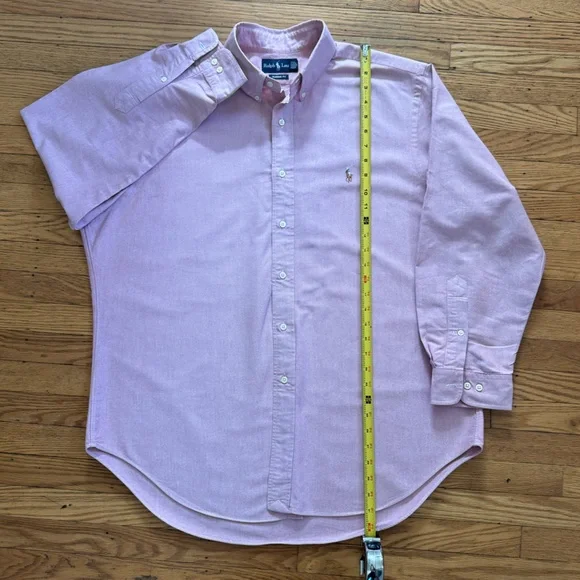 Ralph Lauren Men's Light Pink Casual Shirt Size XL Classic Fit Preppy Office - Picture 1 of 14